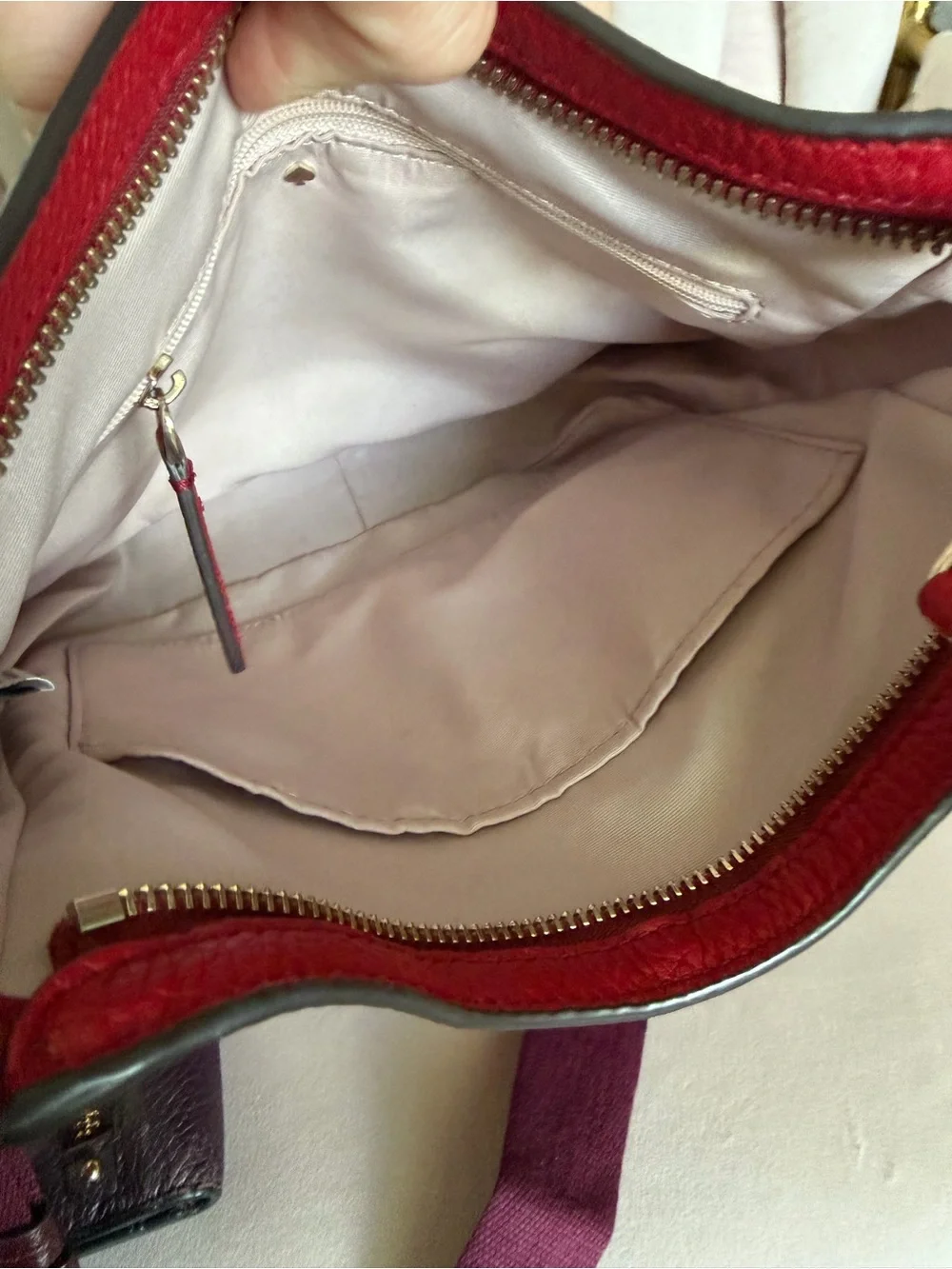 Kate Spade Red Colorblock Leather Crossbody Bag & Burgundy Wallet Set ❤️